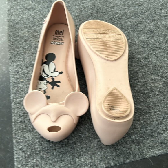 Melissa pink gummy Minnie Mouse peep toe - Picture 2 of 3
